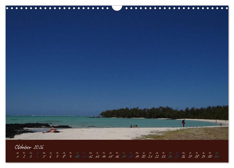 Produktbild: Indische Perle - Mauritius (Wandkalender 2026 DIN A3 quer), CALVENDO Monatskalender