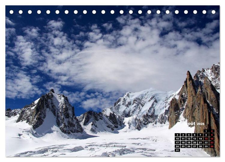 Produktbild: Les paysages de montagne Haute-Savoie (Calendrier de bureau 2026 DIN A5 vertical), CALVENDO calendrier mensuel