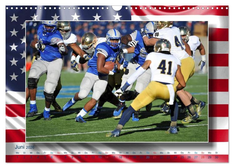 Produktbild: American Football - Kickoff (Wandkalender 2026 DIN A3 quer), CALVENDO Monatskalender