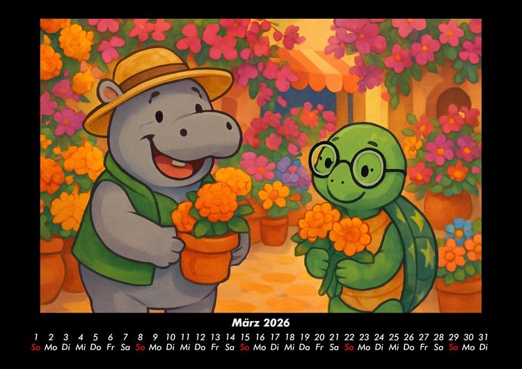 Produktbild: Sash & Taz - Abenteuer in Mexiko 2026 Fotokalender DIN A3