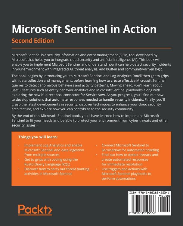 Produktbild: Microsoft Sentinel in Action - Second Edition