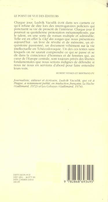 Produktbild: La clef des songes