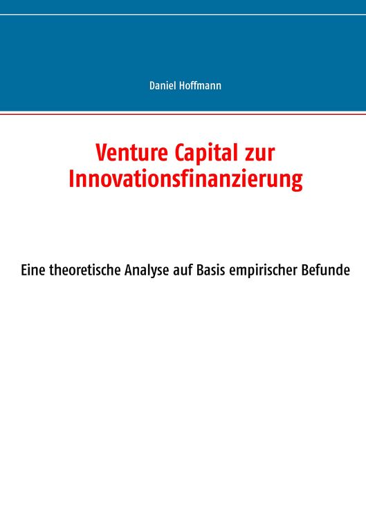 Produktbild: Venture Capital zur Innovationsfinanzierung