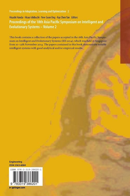 Produktbild: Proceedings of the 18th Asia Pacific Symposium on Intelligent and Evolutionary Systems - Volume 2
