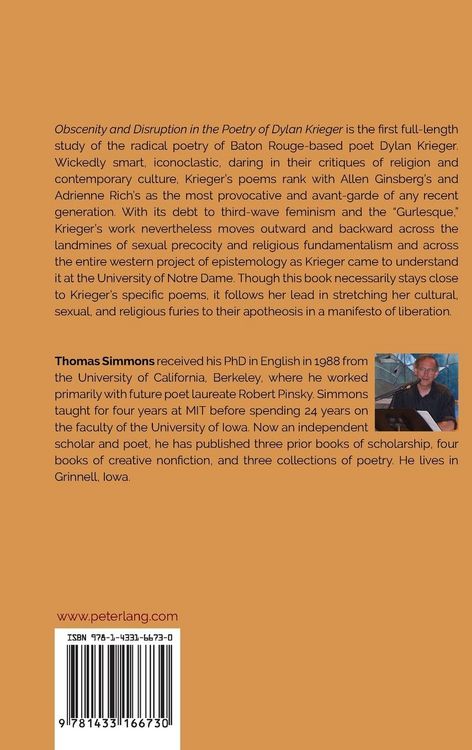 Produktbild: Obscenity and Disruption in the Poetry of Dylan Krieger