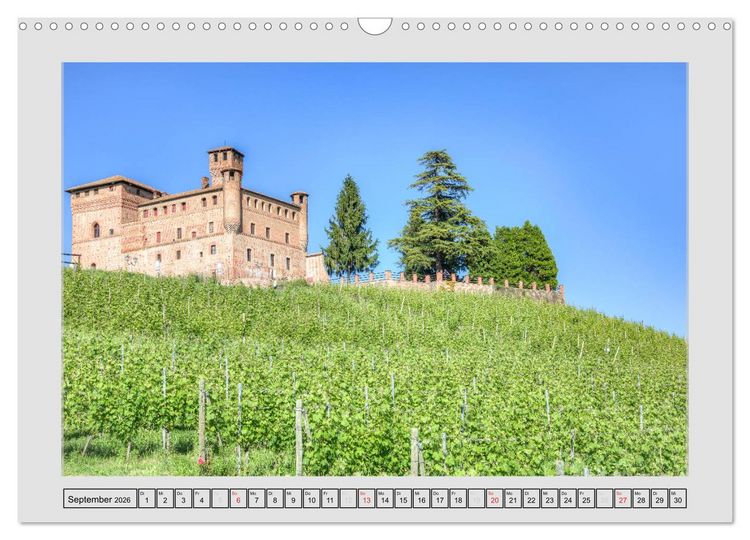 Produktbild: Piemont - die Genussregion Italiens (Wandkalender 2026 DIN A3 quer), CALVENDO Monatskalender
