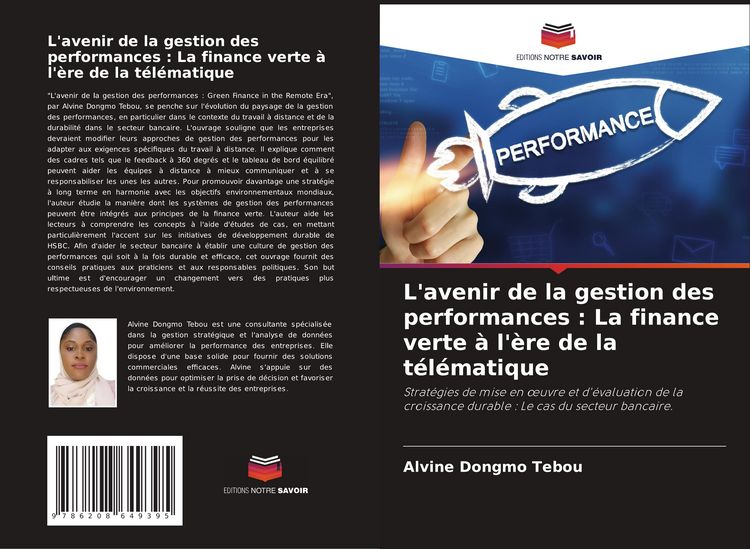Produktbild: L'avenir de la gestion des performances : La finance verte &agrave; l'&egrave;re de la t&eacute;l&eacute;matique