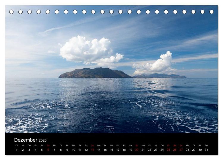 Produktbild: Liparische Inseln (Tischkalender 2026 DIN A5 quer), CALVENDO Monatskalender