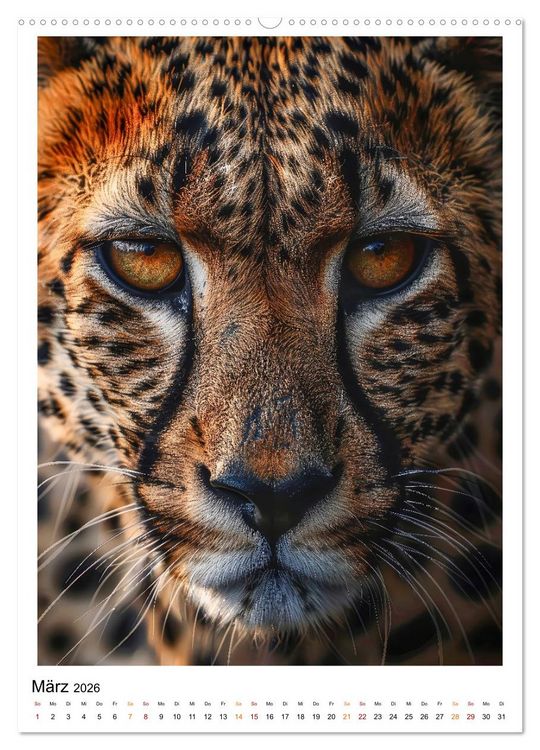 Produktbild: Afrikas Tierwelt - imposante K&ouml;pfe (hochwertiger Premium Wandkalender 2026 DIN A2 hoch), Kunstdruck in Hochglanz