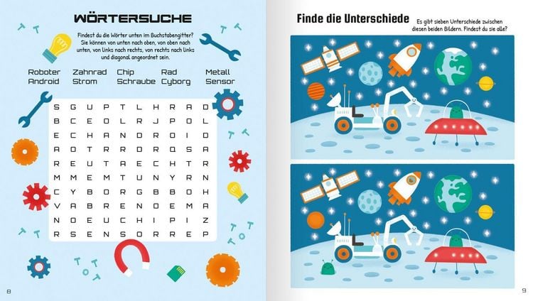 Produktbild: Roboter R&auml;tselspa&szlig; (Mint-Spa&szlig;buch)