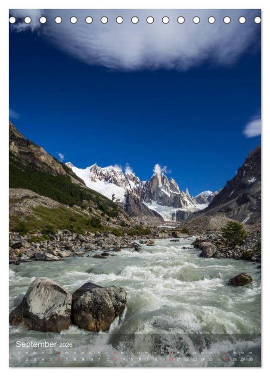 Produktbild: Magische Berge Patagoniens: Cerro Torre (Tischkalender 2026 DIN A5 hoch), CALVENDO Monatskalender