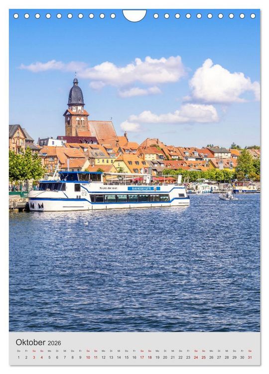 Produktbild: An den gro&szlig;en Seen der Mecklenburgischen Seenplatte (Wandkalender 2026 DIN A4 hoch), CALVENDO Monatskalender