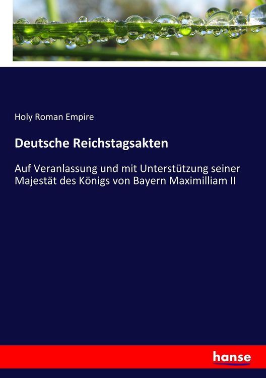 Produktbild: Deutsche Reichstagsakten