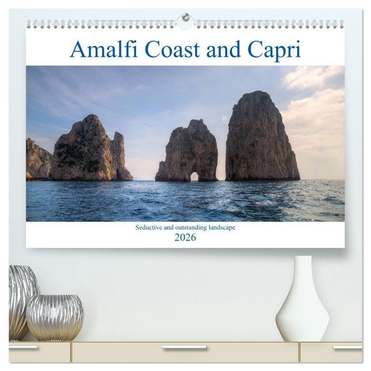 Produktbild: Amalfi Coast and Capri (High Quality Premium Wall Calendar 2026 DIN A2 landscape),CALVENDO 12 Month Wall Calendar