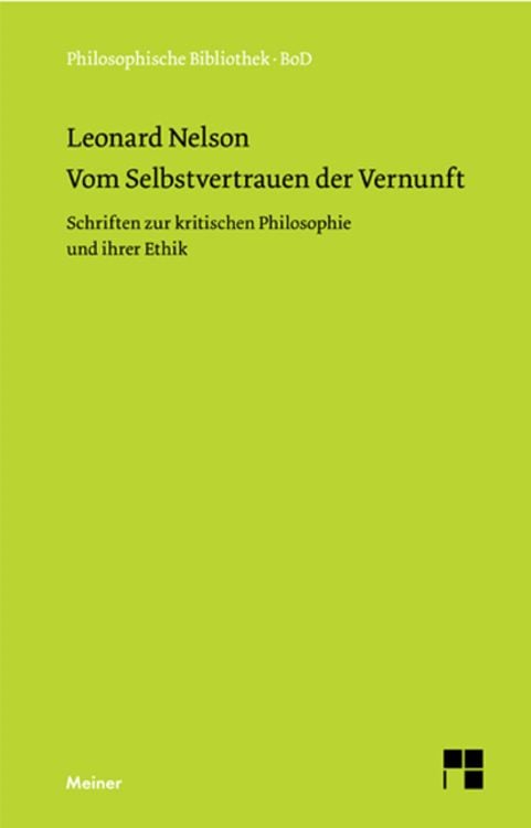 Produktbild: Vom Selbstvertrauen der Vernunft
