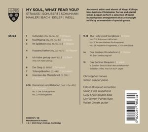 Produktbild: My Soul,What Fear You?-Lieder