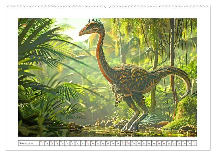 Produktbild: Vergessene Wunder - Ein Jahr mit ausgestorbenen Tieren (Wandkalender 2026 DIN A2 quer), CALVENDO Monatskalender