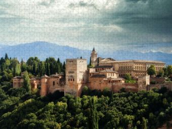 Produktbild: CALVENDO Puzzle Alhambra, Granada | 1000 Teile Lege-Gr&ouml;&szlig;e 64x48cm Foto-Puzzle f&uuml;r gl&uuml;ckliche Stunden