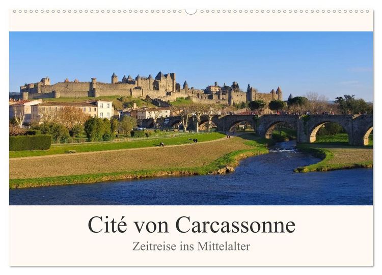 Produktbild: Cite von Carcassonne - Zeitreise ins Mittelalter (Wandkalender 2026 DIN A2 quer), CALVENDO Monatskalender