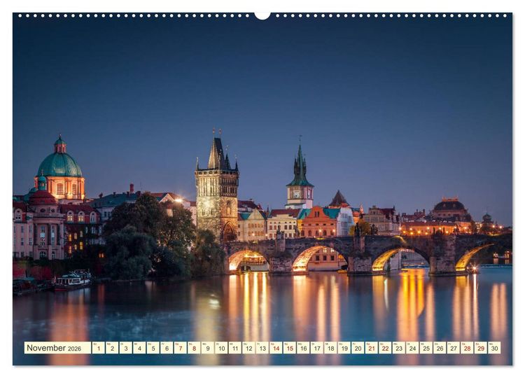 Produktbild: Die sch&ouml;ne Stadt Prag (Wandkalender 2026 DIN A2 quer), CALVENDO Monatskalender