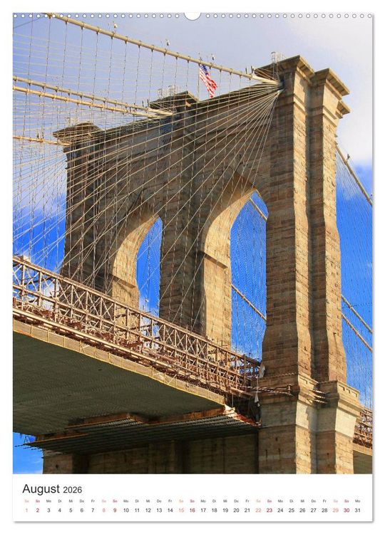 Produktbild: New York - sehenswertes Manhattan bei Tag und Nacht (hochwertiger Premium Wandkalender 2026 DIN A2 hoch), Kunstdruck in Hochglanz