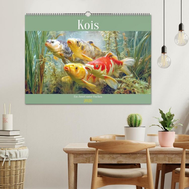 Produktbild: Kois - Ein Juwel unter Fischen (Wandkalender 2026 DIN A2 quer), CALVENDO Monatskalender