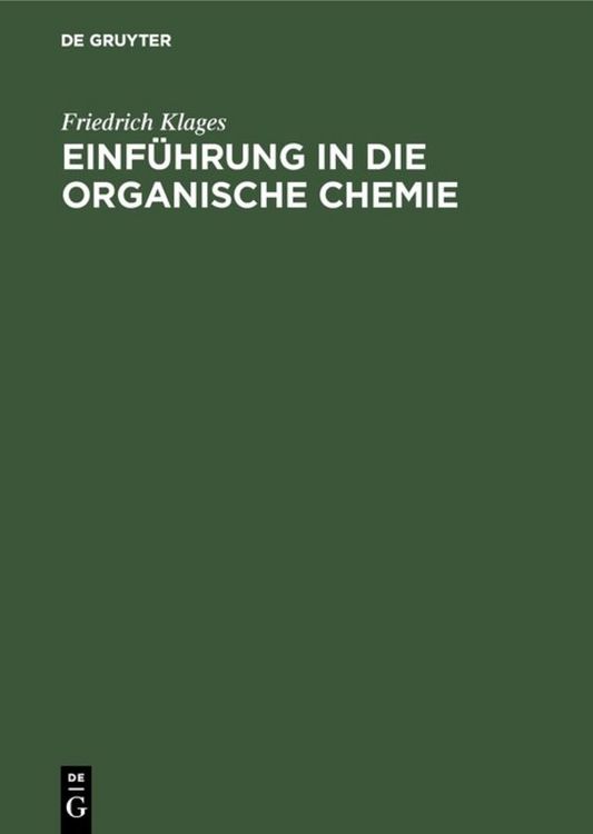 Produktbild: Einf&uuml;hrung in die organische Chemie