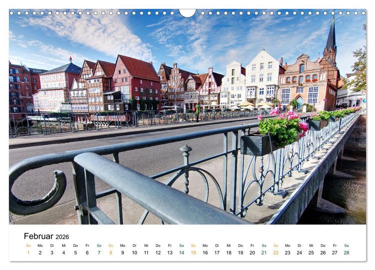 Produktbild: L&uuml;neburg (Wandkalender 2026 DIN A3 quer), CALVENDO Monatskalender