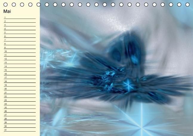 Produktbild: Fraktale Kunst 2/Geburtstagskalender (Tischkalender immerw&auml;hrend DIN A5 quer)