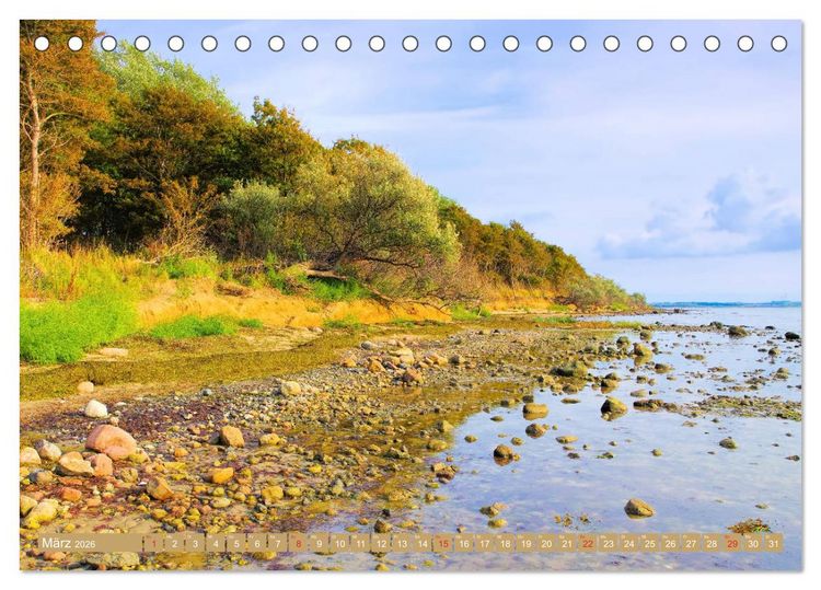 Produktbild: Insel Poel - Auszeit an der Ostsee (Tischkalender 2026 DIN A5 quer), CALVENDO Monatskalender