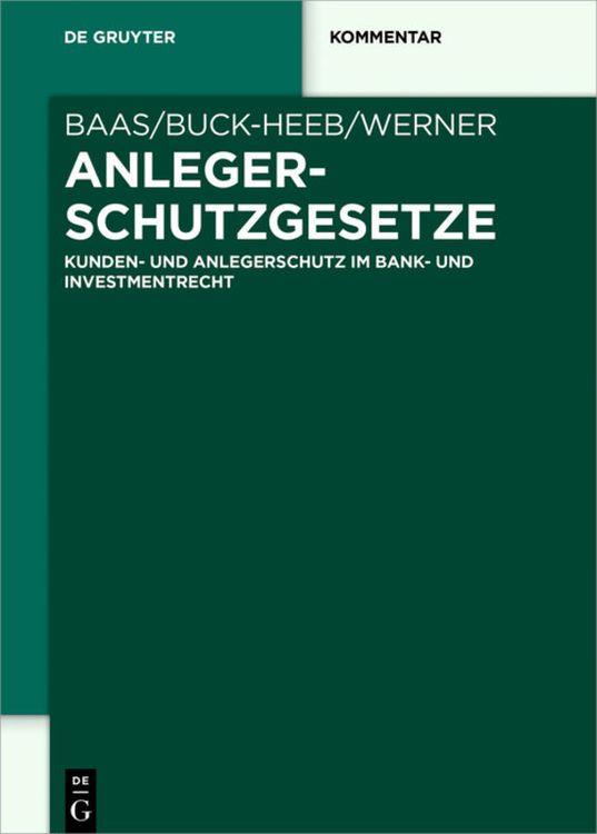 Produktbild: Anlegerschutzgesetze