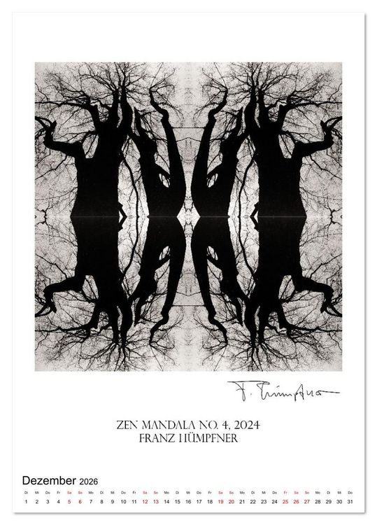 Produktbild: Mandala Artworks - Kunstkalender von Franz Huempfner (Tischkalender 2026 DIN A5 hoch), CALVENDO Monatskalender