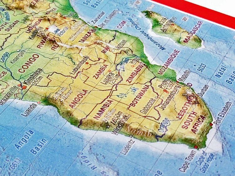 Produktbild: Reliefpostkarte Afrika