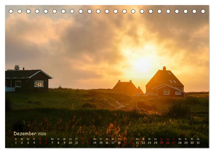 Produktbild: Nordj&uuml;tland - D&auml;nemarks Norden erleben (Tischkalender 2026 DIN A5 quer), CALVENDO Monatskalender