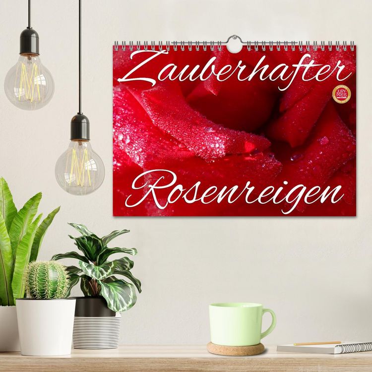 Produktbild: Zauberhafter Rosenreigen (Wandkalender 2026 DIN A4 quer), CALVENDO Monatskalender