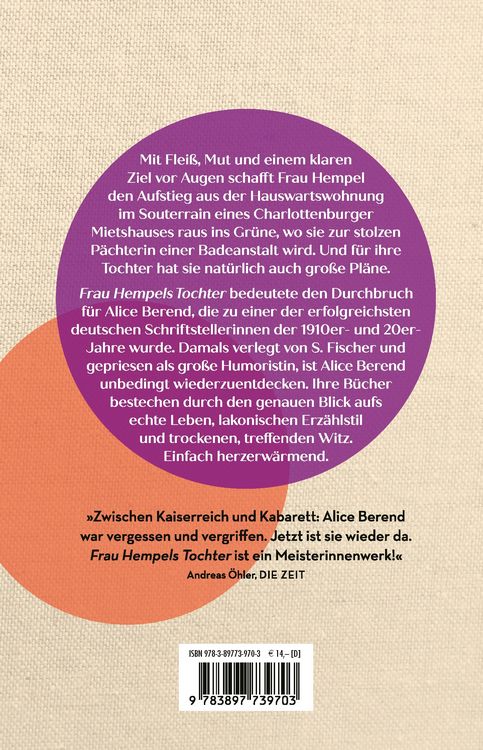 Produktbild: Frau Hempels Tochter. Roman
