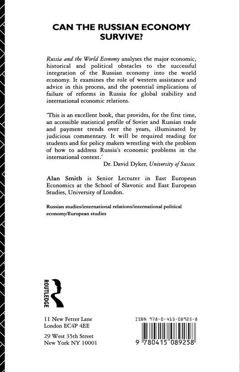 Produktbild: Russia and the World Economy