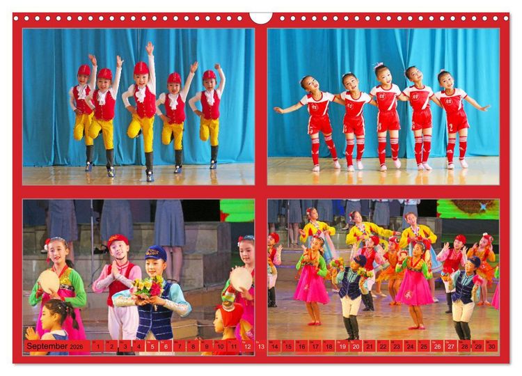 Produktbild: NORDKOREA - SCH&Ouml;NES UNGEW&Ouml;HNLICHES FARBIGES FREUNDLICHES (Wandkalender 2026 DIN A3 quer), CALVENDO Monatskalender