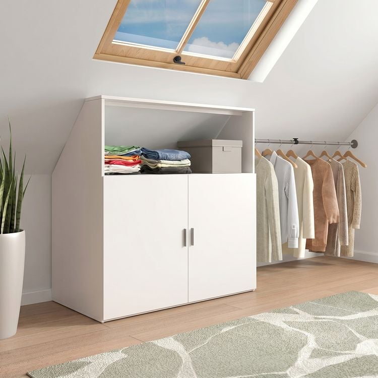 Produktbild: Dachschr&auml;gen Kleiderschrank mit Stange Dacho M
