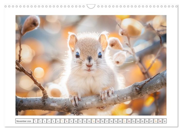 Produktbild: Lustige Eichh&ouml;rnchen (Wandkalender 2026 DIN A3 quer), CALVENDO Monatskalender