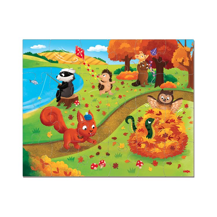 Produktbild: HABA 2013402001 - Puzzle Jahreszeiten, 4x24 Teile, Kinderpuzzle ab 3 Jahren