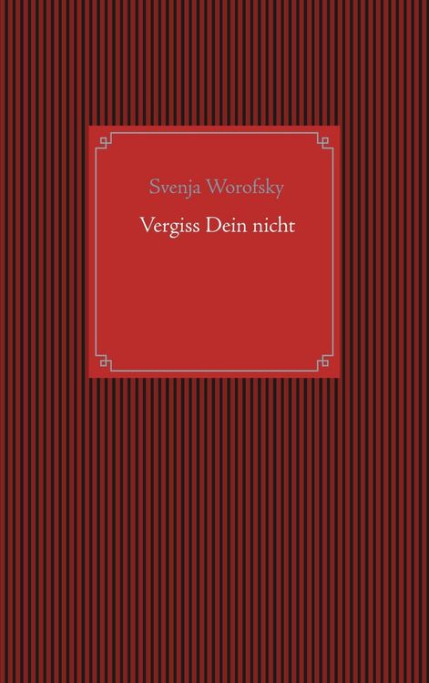 Produktbild: Vergiss Dein nicht