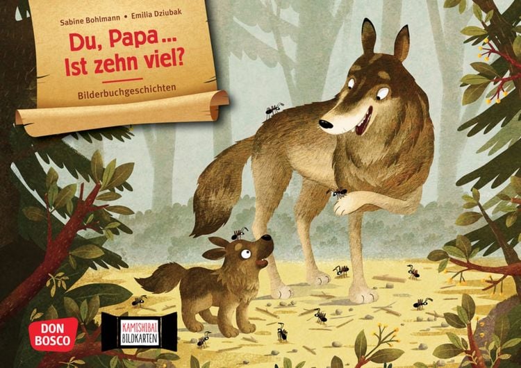 Produktbild: Du, Papa ... Ist zehn viel? Kamishibai Bildkartenset