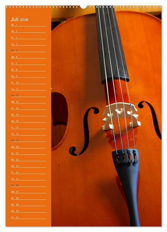 Produktbild: Geliebtes Cello (hochwertiger Premium Wandkalender 2026 DIN A2 hoch), Kunstdruck in Hochglanz
