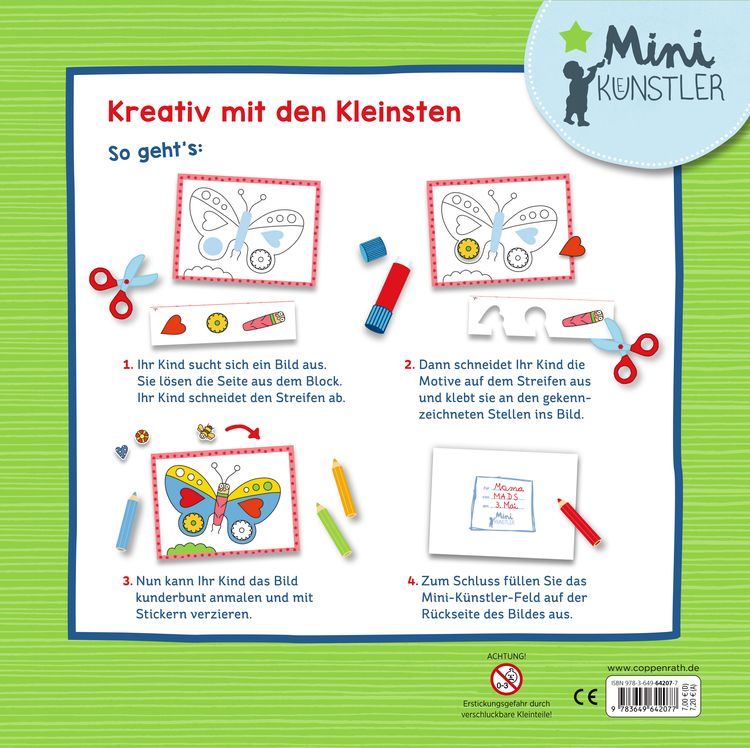 Produktbild: Mein bunter Krabbeltier-Bastelblock