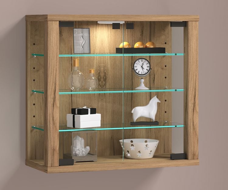 Produktbild: Wandvitrine H&auml;ngevitrine Glasvitrine Vitrosa S