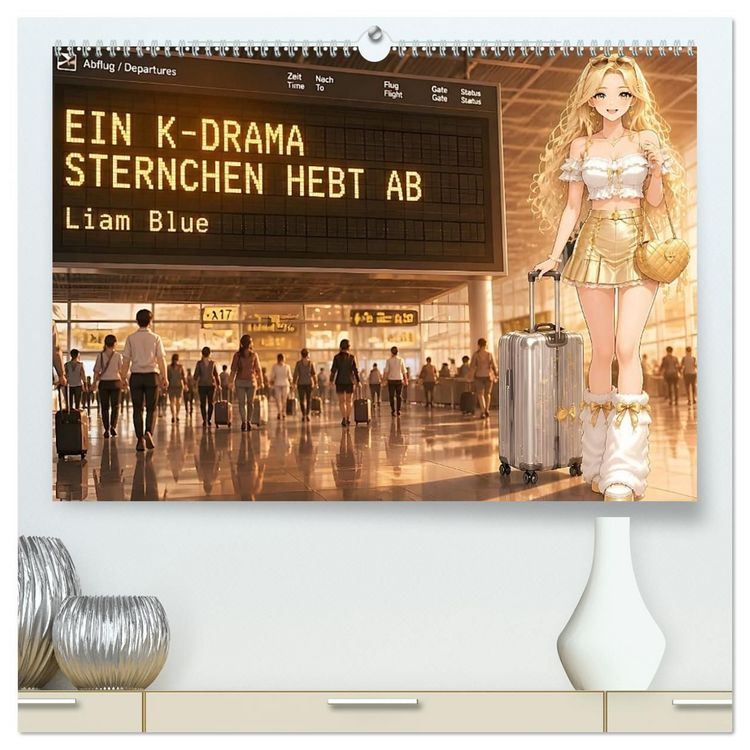 Produktbild: Ein K-Drama Sternchen hebt ab (hochwertiger Premium Wandkalender 2027 DIN A2 quer), Kunstdruck in Hochglanz