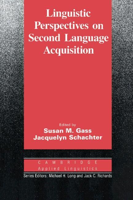 Produktbild: Linguistic Perspectives on Second Language Acquisition