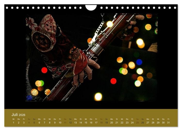Produktbild: Klangbilder Instrumental-KUNST (Wandkalender 2026 DIN A4 quer), CALVENDO Monatskalender