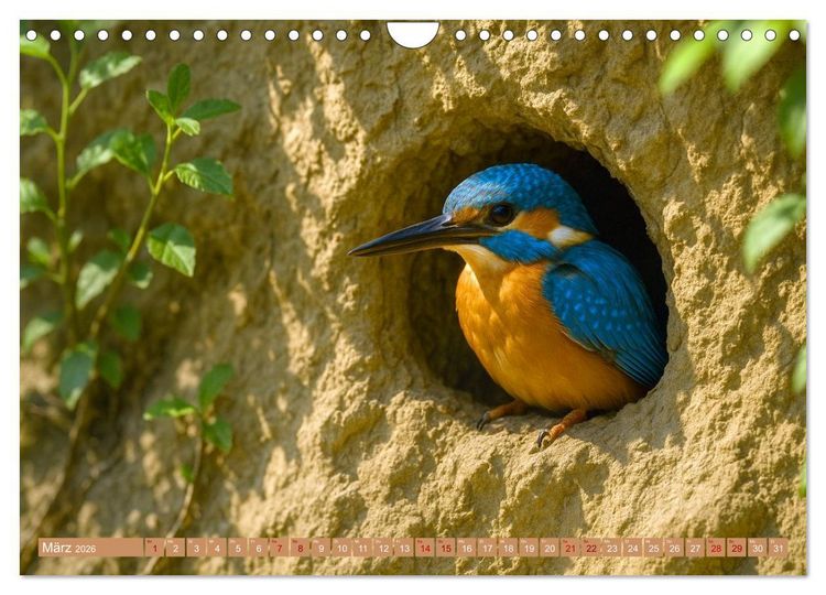 Produktbild: Eisvogeltr&auml;ume am Wasser (Wandkalender 2026 DIN A4 quer), CALVENDO Monatskalender